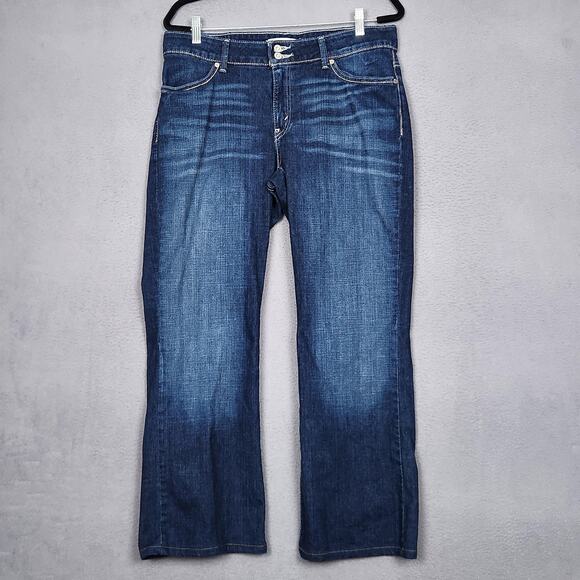 Levis 529 Jeans Womens 14S Curvy Bootcut Blue Stretch Denim Mid Rise 32x30 - Picture 1 of 16